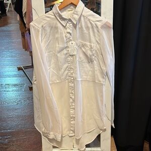 Free People flowy button up blouse